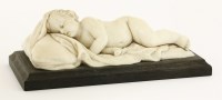Lot 45 - A Dieppe ivory figure of a sleeping infant