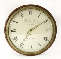 Lot 287 - A George III mahogany dial clock