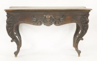 Lot 464 - A Continental walnut console table