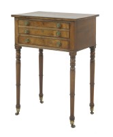 Lot 356 - A George III strung mahogany side table