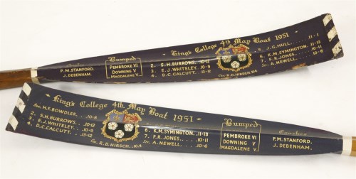 Lot 47 - Two King's College oars