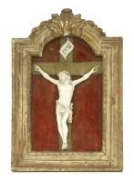 Lot 49 - An ivory crucifix