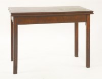 Lot 399 - A George III mahogany fold-over tea table