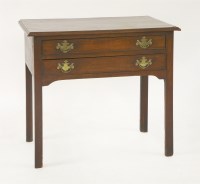 Lot 400 - A George III mahogany side table