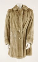 Lot 343 - A blonde mink mid-length coat