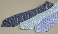 Lot 285 - Three Hermès silk ties