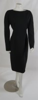 Lot 200 - A Christian Dior black wool twill wiggle dress