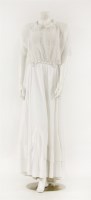 Lot 155 - An Edwardian white cotton lawn day dress