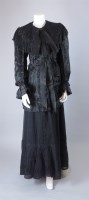 Lot 158 - A late Victorian black silk jacket