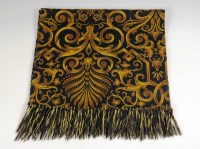Lot 79 - A Gianni Versace black and gold cashmere long scarf