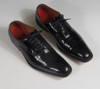 Lot 138 - A pair of gentlemen's Grenson black patent leather lace-up shoes