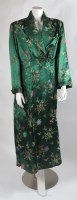 Lot 213 - A Chinese green silk coat