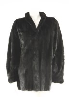 Lot 333 - A black sable fur jacket