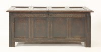 Lot 444 - An oak coffer