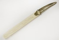 Lot 28 - A Victorian ivory letter opener