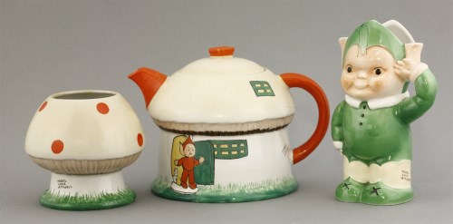 Lot 128 - A Shelley 'BoBo' teapot and cover