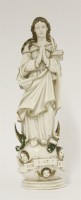 Lot 33 - An ivory figure of Madonna