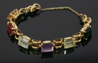 Lot 490 - A gem set bracelet