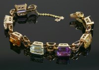 Lot 493 - A gem set bracelet