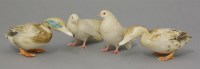 Lot 309 - A pair of bone Ducks