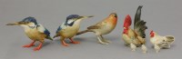 Lot 312 - A pair of brightly coloured Kingfishers