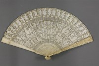 Lot 158 - A Canton ivory brisé Fan