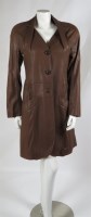 Lot 187 - A Christian Dior Boutique brown leather coat