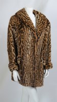 Lot 348 - A leopard skin mid-length fur coat