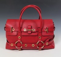 Lot 437 - A Luella 'Gisele' red leather bag