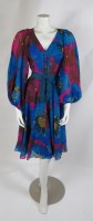 Lot 266 - A Yves Saint Laurent 1970s silky chiffon dress