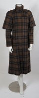 Lot 191 - A Biba brown check full-length coat