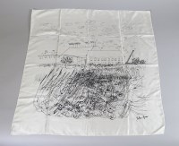 Lot 60 - A John Piper 'Snape Maltings' silk printed scarf