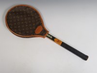 Lot 358 - A Louis Vuitton monogrammed LV leather tennis racquet cover