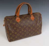 Lot 411 - A Louis Vuitton monogrammed LV leather Speedy 30 bowling bag