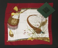 Lot 104 - A Gucci silk scarf