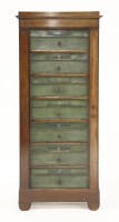 Lot 366 - A Victorian mahogany Wellington filing cabinet