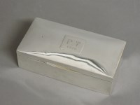 Lot 1273 - A silver cigarette case