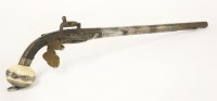 Lot 110 - A Caucasian miquelet lock holster pistol
