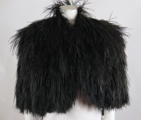 Lot 310 - A 1930s black ostrich feather cape