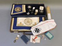 Lot 56 - A Masonic case