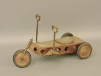 Lot 340 - A French child's hand operated chain driven tricycle
