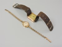 Lot 43 - A ladies 9ct gold Everite mechanical bracelet watch