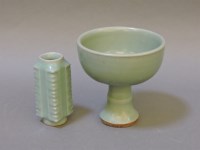 Lot 133 - Two Chinese celadon items