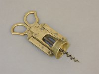 Lot 102 - An Italian 'Gropelli' patent brass corkscrew