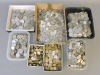 Lot 114 - A quantity of pre-decimal coins