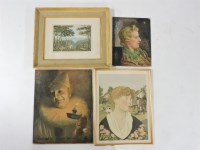 Lot 450 - STUDY OF A PIERROT CLOWN
Inscribed 'Well! Goo' Ni' Shleep Shoun;
two further portraits;
and a landscape