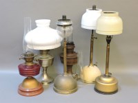 Lot 211 - Six various oil lamps