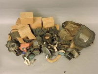 Lot 260 - A box of WWII gas masks