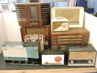 Lot 270 - Ten old radio sets