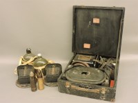 Lot 295 - A pair of WWII car headlamps filters